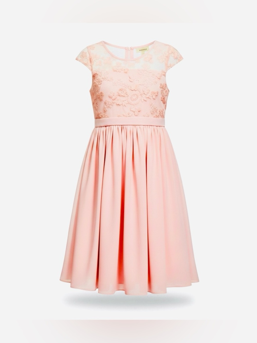 Girls' Pink Lace Party Dress - Size 10-11 Youth, New (Never Worn)